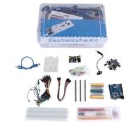 Kit di componenti elettronici di avviamento compatibile con scheda di sviluppo R3 e breadboard da 830 fori per progetti di programmazione fai-da-te e progettazione di circuiti con
