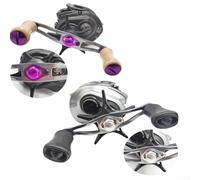 Kit di componenti per bilanciere in alluminio con piastra di bloccaggio dado e vite M2.5 per mulinelli DAIWA e ABU Garcia Baitcasting (grigio)