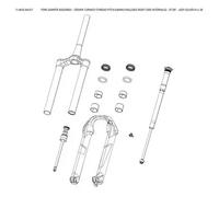 Kit di compressione completo forcella Rockshox Crw Trnk 27"/29" Judy /30 Gris
