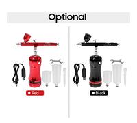 Kit di compressore aerografo portatile Mini ricaricabile ricaricabile Auto Start Stop Spray per dipingere una nail art tatuaggio per la decorazione