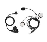 Kit di comunicazione per casco con microfono ad asta, jack per cuffie e cavo rinforzato per la riduzione del rumore e una trasmissione audio chiara.
