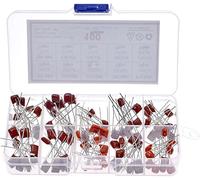 Kit di condensatori 100 pezzi 10 valori Set di condensatori CBB Condensatori film di poliestere metallizzato Assortimento di condensatori 10nF~470nF 22NF 47NF 100NF 0.47uf 0.1uf condensatori Circuiti