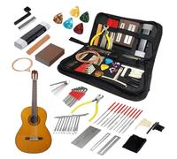 Kit di configurazione di chitarra, kit di strumenti per chitarra - Strumenti Luthier 72x con borsa da trasporto - Strumento Strument Care Set for Musicians, include Strings Picks Bridge Pins