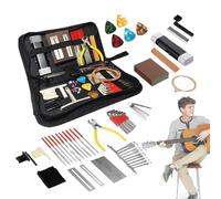 Kit di configurazione per chitarra, kit per strumenti per chitarra | 72x Lutero Strumenti con borsa per il trasporto | ACCESSORI PER STRUMENTI A CHAMENTI Set con catene Picks Bridge Pins, forniture