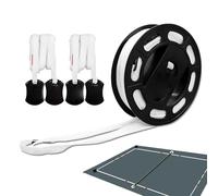 Kit di Confine Sportivo, per l'allenamento di pallavolo, Strumenti di Layout del Campo da Tennis, Resistente sbiadimento ad Alta visibilità, Connettori angolari Regolabili, Pratica sul