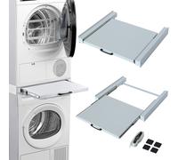 Kit di Congiunzione Supporto per Lavatrici e Asciugatrici con Ripiano Estraibile