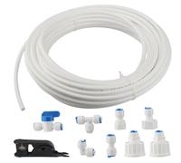 Kit Di Connessione Acqua per Frigorifero Da 15M,Tubo Flessibile Del Collettore F