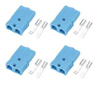 Kit di connettori a doppio stadio 75A ad alta corrente, 4 pezzi, con 8 terminali per inverter solari, distribuzione di energia elettrica EV e integrazione ESS (blu)