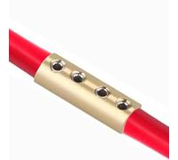 Kit di connettori a pressione a 4 fori, terminale in ottone 60A/80A per cavi da 1-16 mm², isolamento termoretraibile, chiave esagonale inclusa, per industria (60A)