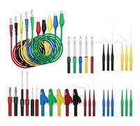 Kit di connettori di prova, 41 pezzi, con clip a coccodrillo e sonde non perforanti, strumento di test elettrico versatile per ispezione sicura dei fili nella manutenzione industriale