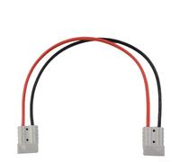 Kit di connettori di ricarica CC a doppia estremità da 50 A 600 V con terminali in rame argentato per la ricarica della batteria in pannelli di automazione industriale e di controllo (50 cm)