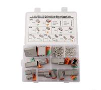 Kit di connettori DT 82PCS impermeabili sigillati connettori elettrici 2 3 4 6 8 12PIN costruzione in nylon design di bloccaggio sicuro per cablaggio veicolo