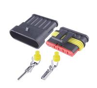 Kit di connettori elettrici impermeabili AMP Superseal - 1 2 3 4 5 6 vie - 12/24 V (6 Way)