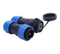 Kit di connettori elettrici impermeabili, IP68, SP20, spina aeronautica, maschio e femmina, set per dati e alimentazione, funzionamento da -40 °C a +85 °C (1 pin)