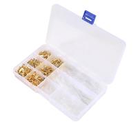 Kit di connettori for cavi isolati da 270 pezzi - Terminali a crimpare a forcella maschio/femmina | Dimensioni 2,8/4,8/6,3 mm, confezionati in scatola, ideali for cablaggi elettrici