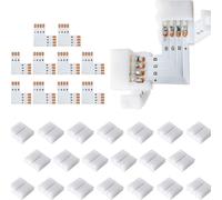 Kit di connettori LED RGB a 4 pin da 10 mm a forma di L (20 pezzi)