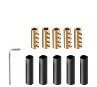 Kit di connettori per cavi, 5 set di 60/80A 4 fori senza pressione per l'industria domestica, connettori in ottone (60A)