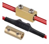Kit di connettori per filo di rame, morsettiere rapide per cablaggio elettrico da 10 A-80 A, senza bisogno di crimpatura, giallo per uso automobilistico e marino, supporta cavi da 1-16 mm2 sicuri (20