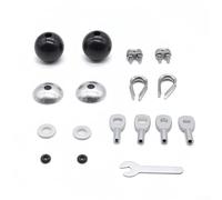 Kit di connettori per fune metallica per casa e uso commerciale per palestre, adatto per cavi da 5 mm e 6 mm utilizzati su macchine Lat pulldown e stazione multipla per palestre (per cavo da 5 mm)