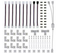 Kit di connettori per strisce LED RGB a 4 pin 5050, 75 pezzi