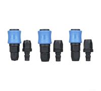 Kit di connettori rapidi pneumatici autobloccanti per connessioni efficienti del compressore, dimensioni 8 mm, 10 mm, 12 mm (SP40+PP40)