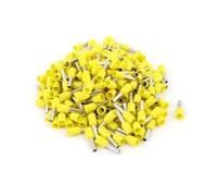Kit di connettori terminali, 100 pezzi/confezione E0508-E2508 Terminale for connettori a crimpare con ghiere isolate(Yellow,E0506)