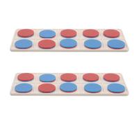 Kit di Contatori Matematici a Doppia Faccia, Plastica | Addizione e Sottrazione, Decomposizione dei Numeri, Custodia, per Centri Matematica e Piccoli Gruppi