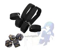 Kit di contenimento per mani e gambe in 2 pezzi, attrezzatura multifunzionale per studio di yoga, materiale in nylon nero
