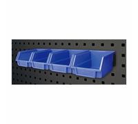 Var Tools Set Of 4 Plastic Bin & Bin Holder