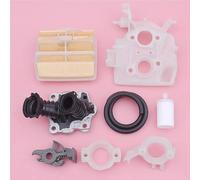 Kit di controllo a parete con flangia for supporto tubo di aspirazione F adatto for motosega Hus 445 450 544080803 544082301 Interruttore con olio F