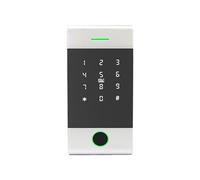 Kit di Controllo Accessi, Lettore di controller di accesso autonomo intelligente resistente alla pioggia Scheda di supporto Password Presenza di tempo(White)