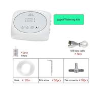 Kit di controllo automatico dell'irrigazione a goccia for piante con controller intelligente WiFi for giardino, dispositivo del timer for l'irrigazione tramite telefono cellulare(Double pump 30pot)