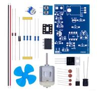 Kit di controllo motore DC con timer IC NE555 e componenti discreti per insegnare il comportamento del circuito di temporizzazione e la progettazione dell'interfaccia motore