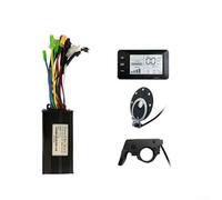 Kit di controllo per bicicletta elettrica con display e acceleratore, controller elettrico per bicicletta con display LCD, pannello di controllo brushless, 24 V, 36 V, 48 V, regolatore di velocità del