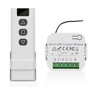 Kit di controllo per tapparelle wireless, telecomando con modulo WIFI-RF e modulo ricevitore, interruttore wireless per tapparelle, persiane, app Wi-Fi Tuya compatibile con