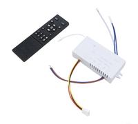 Kit di controllo remoto per ventilatore a soffitto a LED con funzione di regolazione a 6 velocità, regolatore di frequenza variabile Smart Home, sistema di regolazione della luce del motore CC (testa