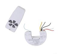 Kit di controllo ventilatore da soffitto 433MHz luce on/off | Compatibile universale AC, 3 livelli di ventola, luce on/off, segnale 433 MHz, facile da usare