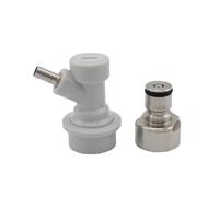 Kit di conversione a sgancio rapido con blocco a sfera for fusto for birra fatta in casa - Adattatore for accoppiatore di gas e liquidi in acciaio inossidabile(Gas)