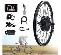 Kit di conversione Bici elettrica 36V/48V 350W/500W, Kit di conversione Motore Bicicletta elettrica Ruota Anteriore, Controller Doppia modalità mozzo Ciclismo e-Bike, Kit di conversione ebike con