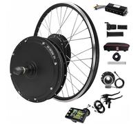 Kit di Conversione Bici Elettrica 48V2000W, Kit Bici Elettrica Con Motore Ruota Posteriore 20-29In/700C Con Display LCD, 55-65Km/H Rear wheel,26in