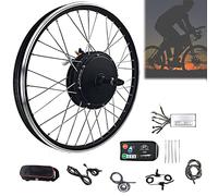 Kit di conversione Bici elettrica Ruota Posteriore per Bicicletta elettrica, Motore E Hub 48V 350W/500W/1000W E- con Display LCD LED880 Acceleratore a Pollice PAS (Batteria Non INC