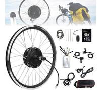 Kit di conversione bici ES 36V 250W / 350W / 500W Ruota anteriore E-, motore mozzo cambio brushless per 20 "24" 26 "27,5" 28 "29" 700C E-Cycling Hub, due modalità di guida (36 V / 350 W, 29