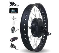 Kit di conversione bici ES 72V3000W Motore del mozzo della bicicletta elettrica, freno a disco da 20/26 pollici con display LCD Controller Pas E-Brake Acceleratore a pollice (20 pollici)