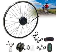 Kit di conversione bici ES Bicicletta elettrica 36V 250W 500W Motore mozzo ruota posteriore 20 "24" 26 "27,5" 28 "29" 700C con display LCD, doppia modalità (36 V / 250 W, 24 pollici)