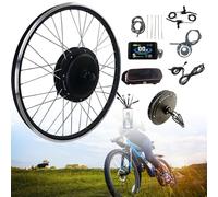 Kit di conversione bici ES elettrico, 20 "/ 24" / 26 "/ 27,5" / 28 "/ 29" / 700C Ruota anteriore Motore per bicicletta, mozzo E-Cycling con display LCD8H (48 V / 250 W, 29 pollici)