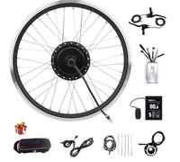 Kit di conversione bici ES Ruota anteriore elettrica, 36V 250W / 350W / 500W Brushless Gear Hub Motor E-con display LCD8S, modifica ruota ciclismo fai-da-te (36V / 250W, 28 ")