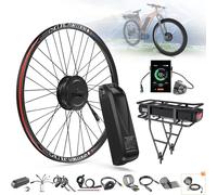 Kit di conversione bicicletta elettrica 750W 500W 48V EBike Brushless Hub Motor Bike Kit ruota bicicleta electrica Velocità massima 45KM/H 26" 48V500W Front Hub Motor