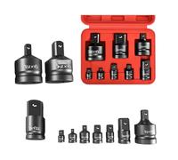 Kit di conversione chiave a tubo 1/4 3/8 1/2 3/4 con set di riduttori adattatori Custodia per avvitatore a percussione 6pcs