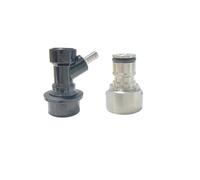 Kit di conversione con adattatore for attacco fusto for birra fatta in casa con blocco a sfera - filettatura NPT 5/8 for botti di vino e fusti di birra(Couple for Liquid)