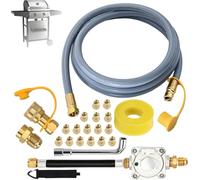 Kit di conversione da propano a gas naturale aggiornato compatibile con Weber Genesis, Genesis II, Spirit, Spirit II, converte griglie GPL in NG, include tubo flessibile da 3 m, orientes e regolatore